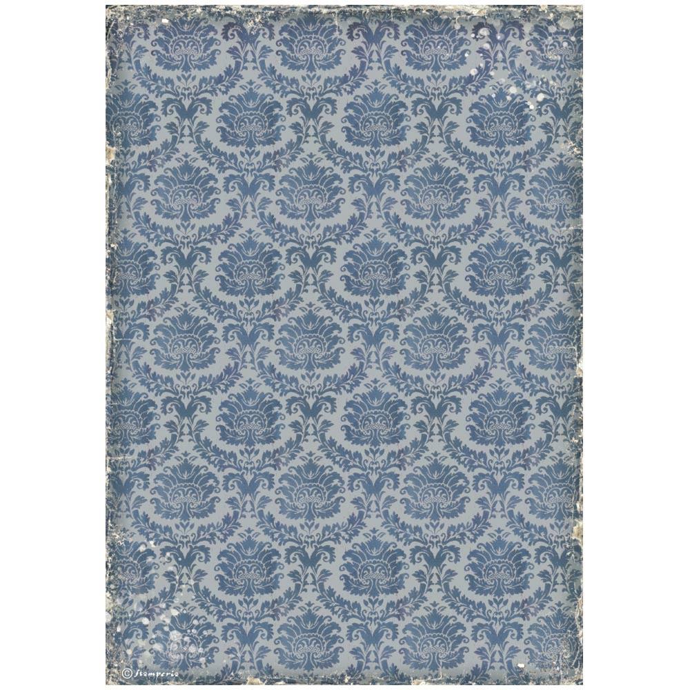 Stamperia Vintage Library A4 Rice Paper Sheet: Wallpaper (DFSA4756)