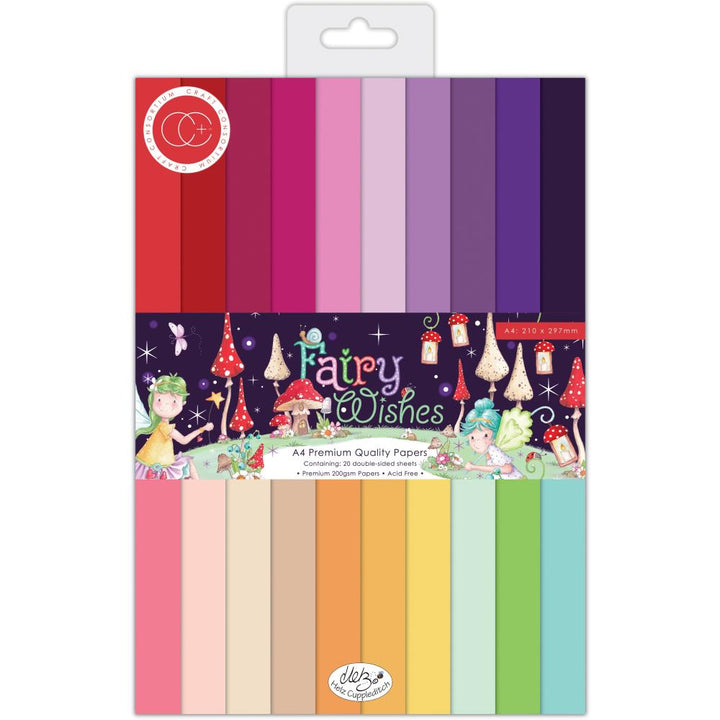 Craft Consortium Fairy Wishes A4 Double-Sided Paper Pad, 20/Pkg (PAD042C)