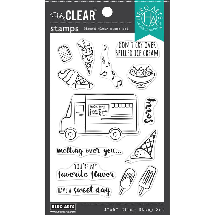 Hero Arts Clear Stamp Set: Ice Cream Truck (HACM704)