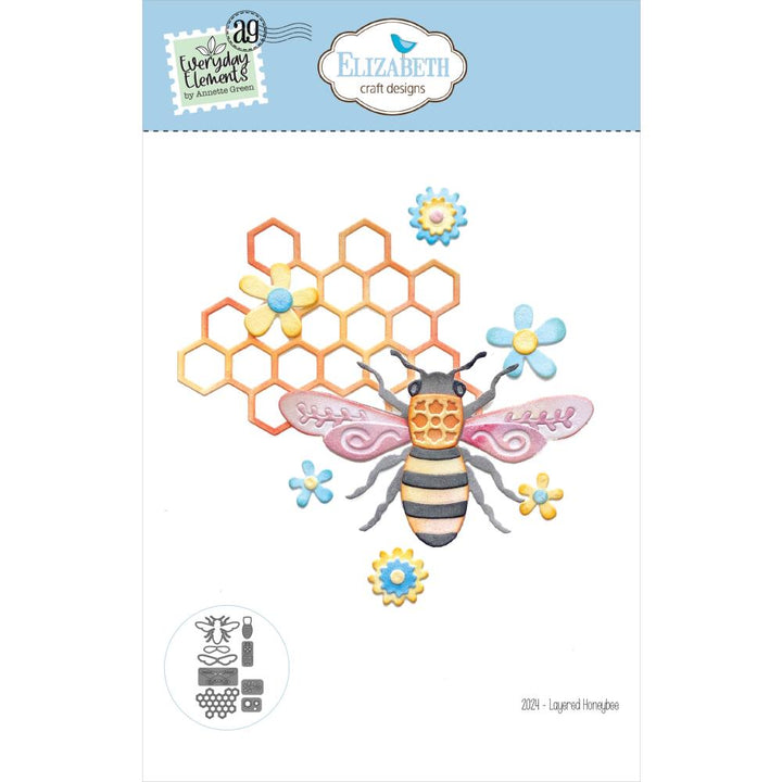 Elizabeth Craft Metal Die: Layered Honeybee (EC2024)