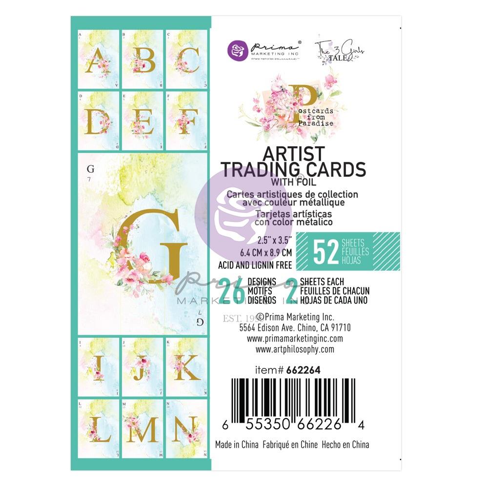 Prima Marketing Postcards From Paradise ATC Alpha Cards, 52/Pkg (PC662264)