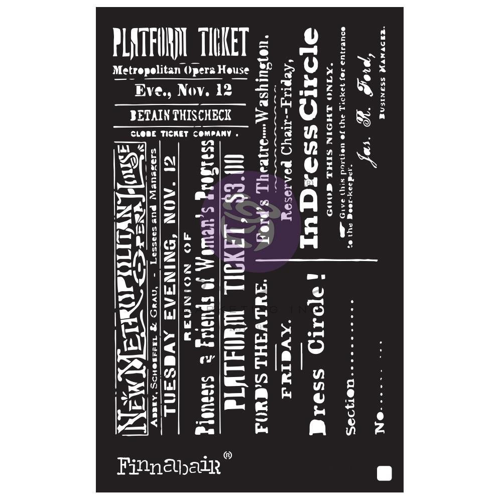 Prima Marketing Finnabair 6"X9" Stencil: Theater Night (PSTEN6X969776)