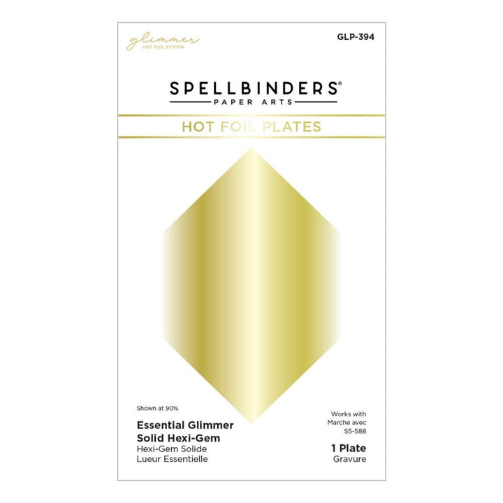 Spellbinders Hexi-Gems Glimmer Hot Foil Plate (GLP394)