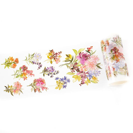 Pinkfresh Studio Garden Bouquet 4"X11yd Foiled Washi Tape (PF197523)