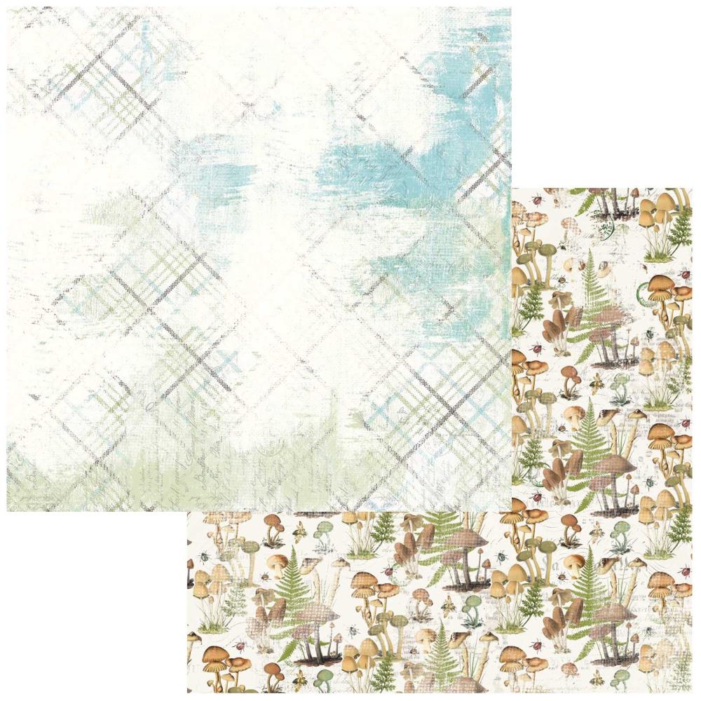 49 and Market Vintage Artistry Nature Study 12"X12" Double-Sided Cardstock: Tattered Writings (49NS1241565)