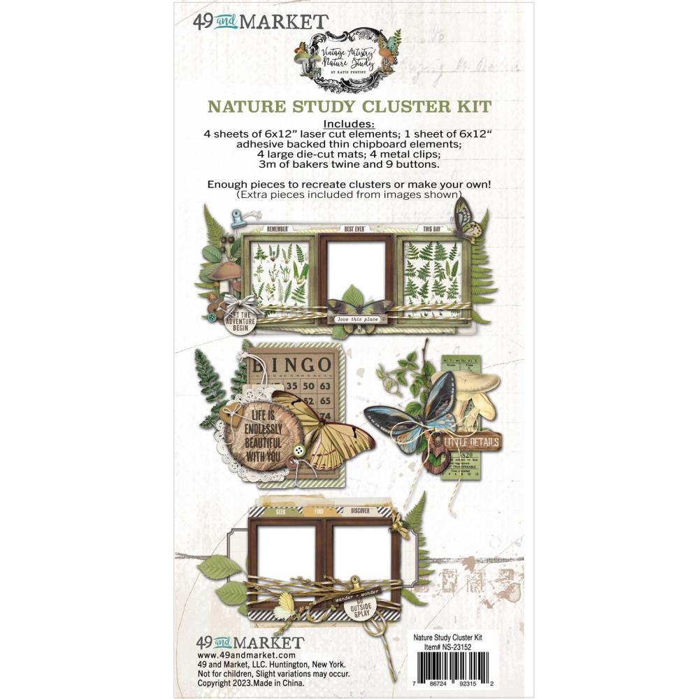 49 and Market Vintage Artistry Nature Study Cluster Kit (NS23152)