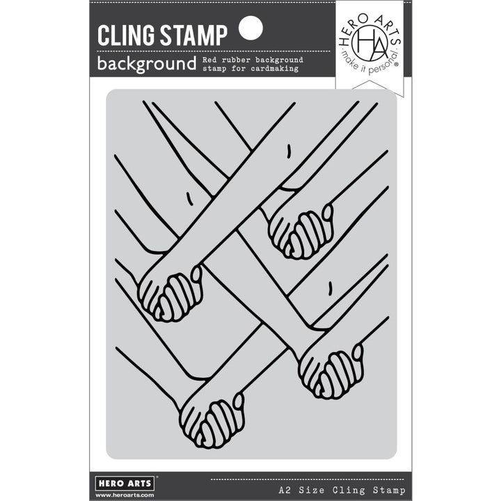 Hero Arts A2 Cling Stamp: Holding Together (HACG908)