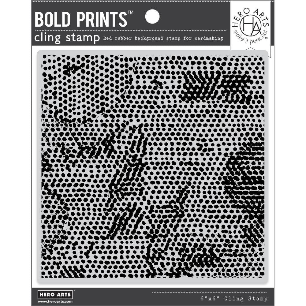 Hero Arts Bold Prints 6"X6" Cling Stamp: Rough Dot (HACG909)