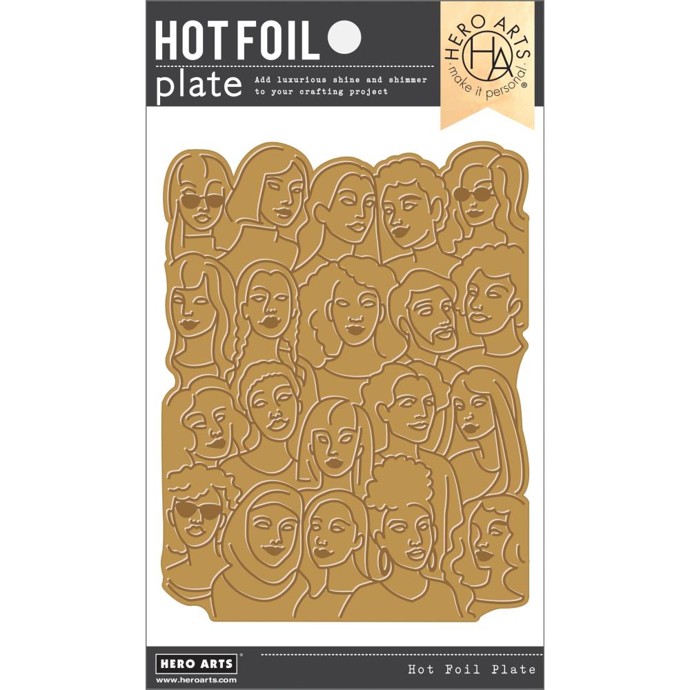 Hero Arts Hot Foil Plate: United People (HF120)