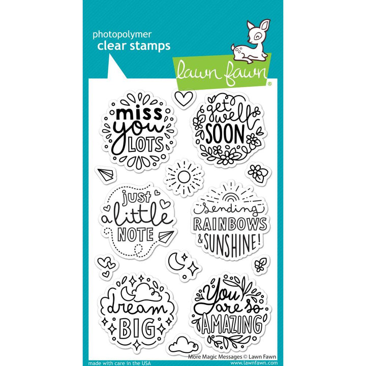 Lawn Fawn Clear Stamp Set: More Magic Messages (LF3134)