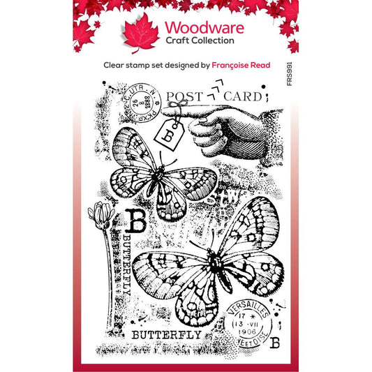 Woodware 4"X6" Clear Stamps: B Is For Butterfly (FRS991)