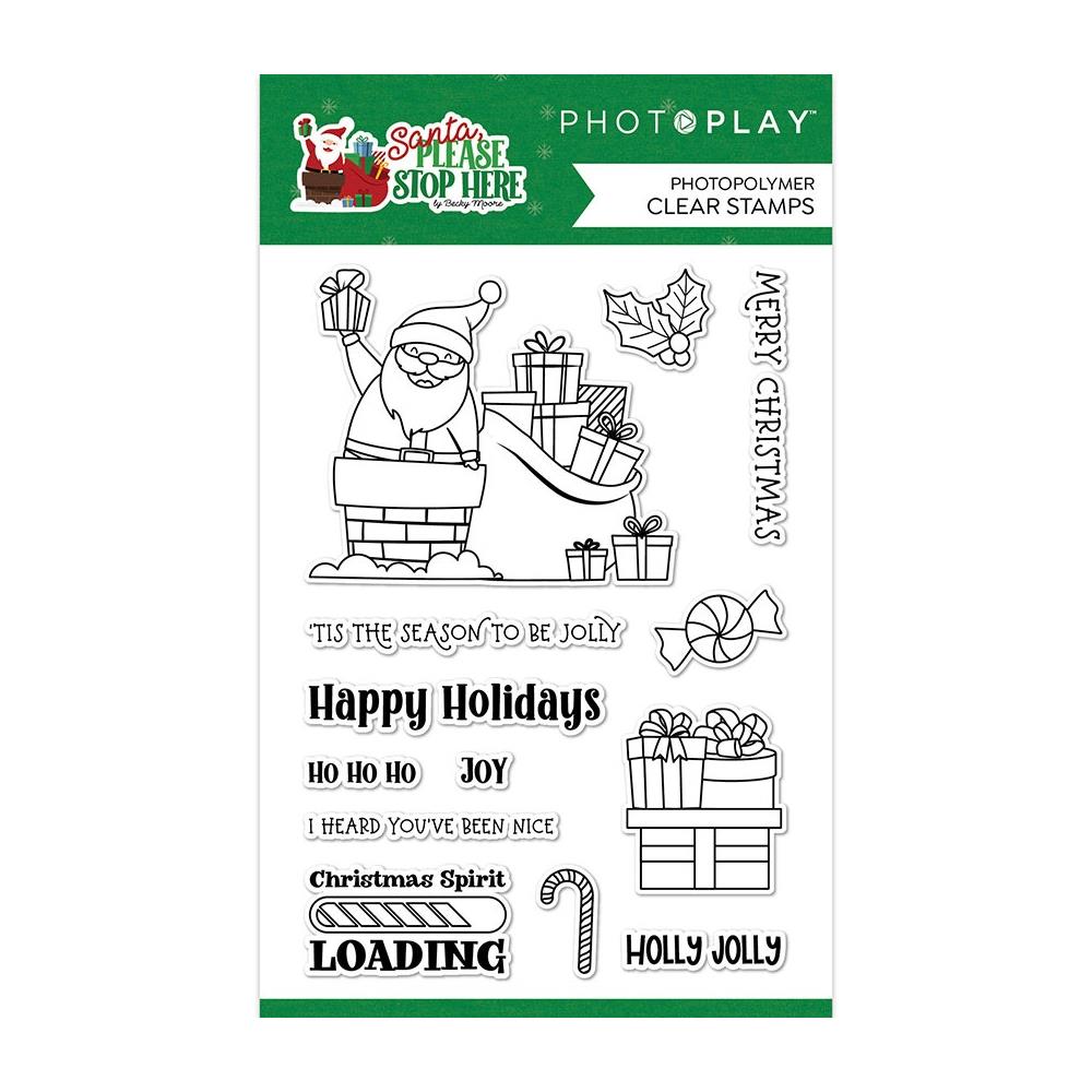PhotoPlay Santa Please Stop Here Photopolymer Clear Stamps (PSPS4226)