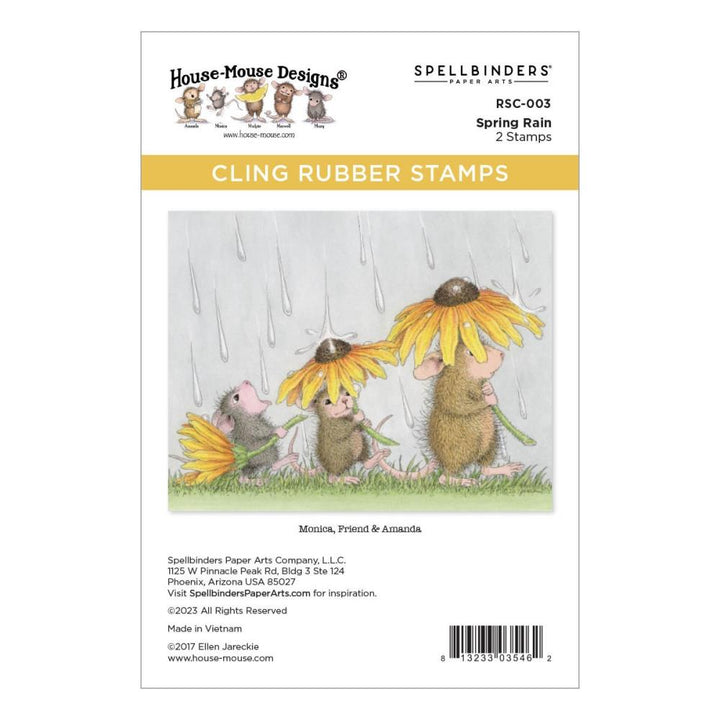 Stampendous House Mouse Cling Rubber Stamp: Spring Rain (RSC003)