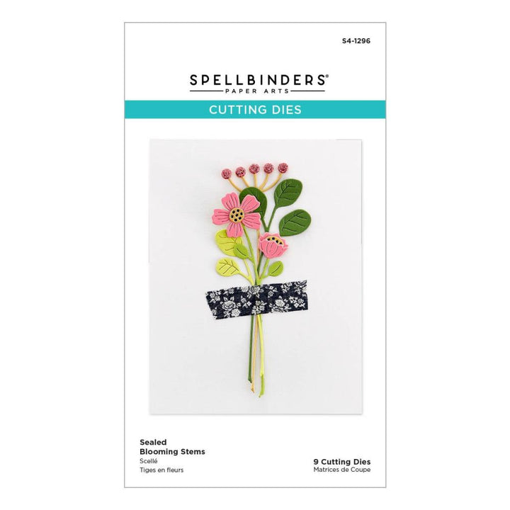 Spellbinders Hot Foil Plates: Sealed Blooming Stems (S41296)