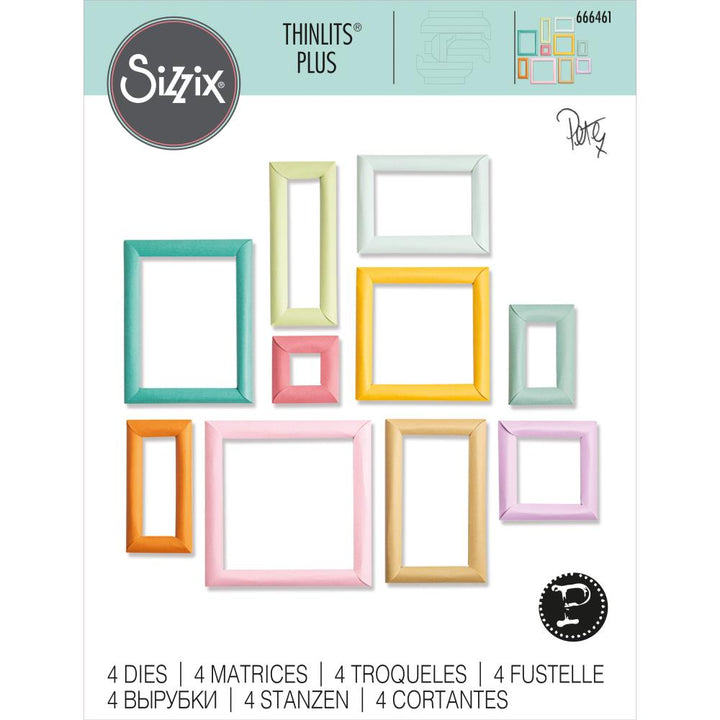 Sizzix Thinlits Dies: Dimensional Multi-Frames, 4/Pkg, By Pete Hughes (666461)