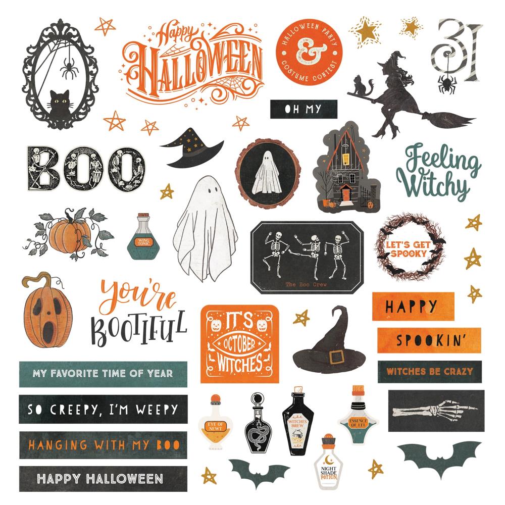 PhotoPlay Trick Or Treat 12"X12" Stickers (PTOT4232)