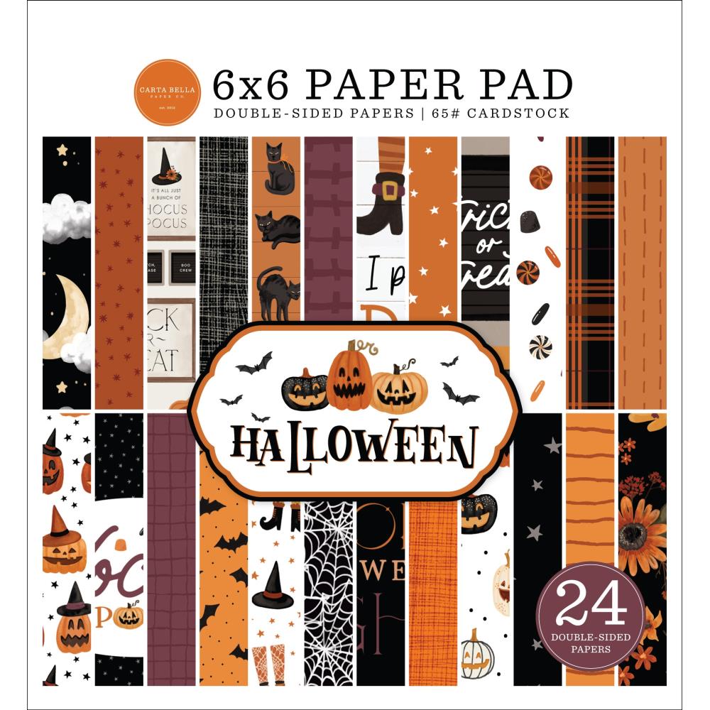 Carta Bella Halloween 6"X6" Double-Sided Paper Pad (HW324023)