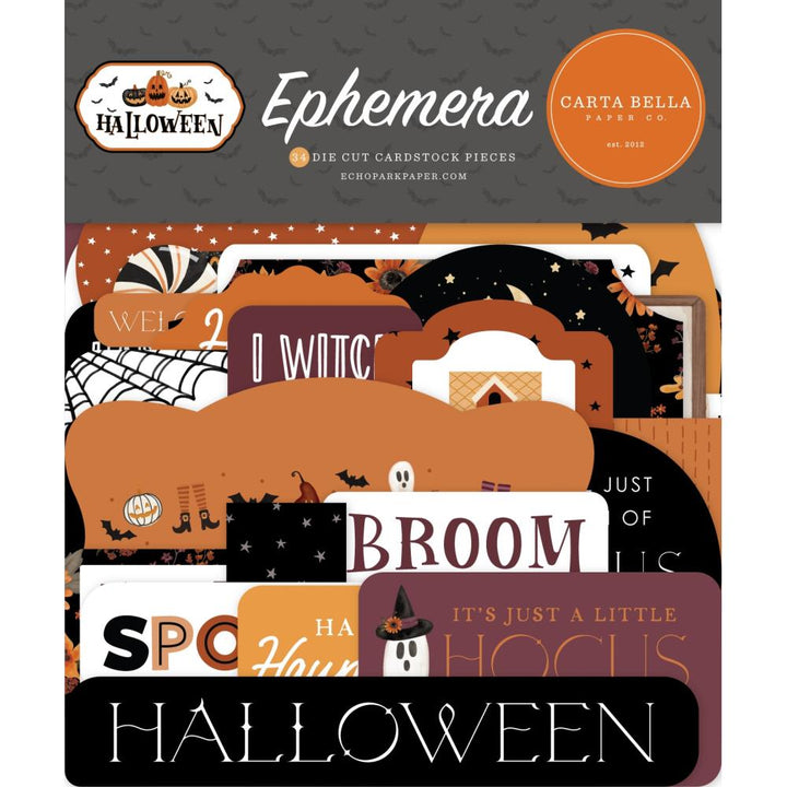 Carta Bella Halloween Cardstock Ephemera: Icons (HW324024)