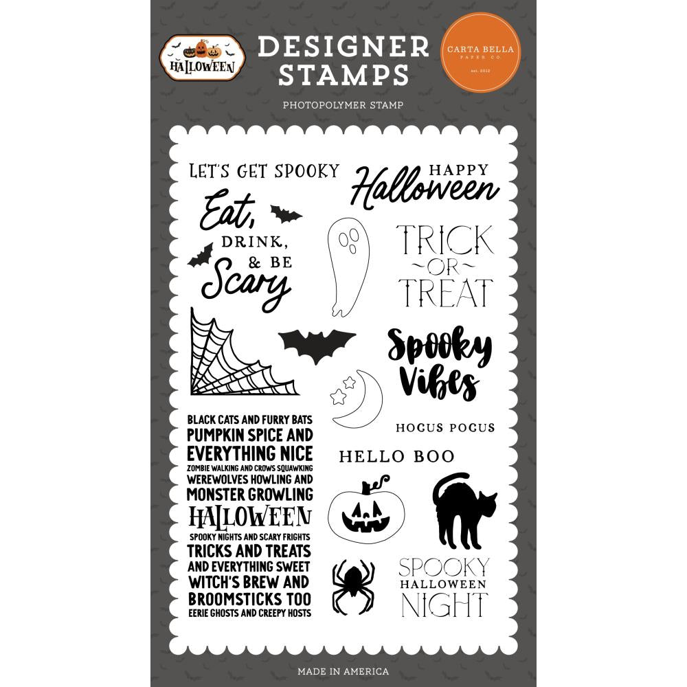 Carta Bella Halloween Stamps: Let's Get Spooky (HW324043)