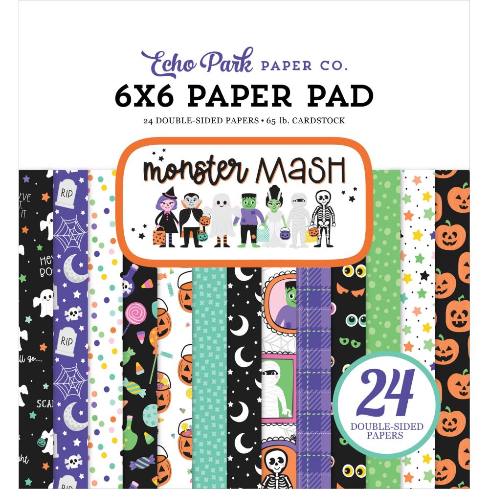 Echo Park Monster Mash 6"X6" Double-Sided Paper Pad (MM323023)