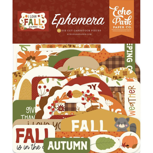 Echo Park I Love Fall Cardstock Ephemera: Icons (FA225024)