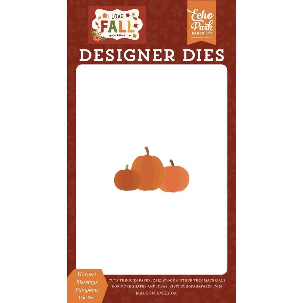 Echo Park I Love Fall Dies: Harvest Blessings Pumpkins (FA225042)