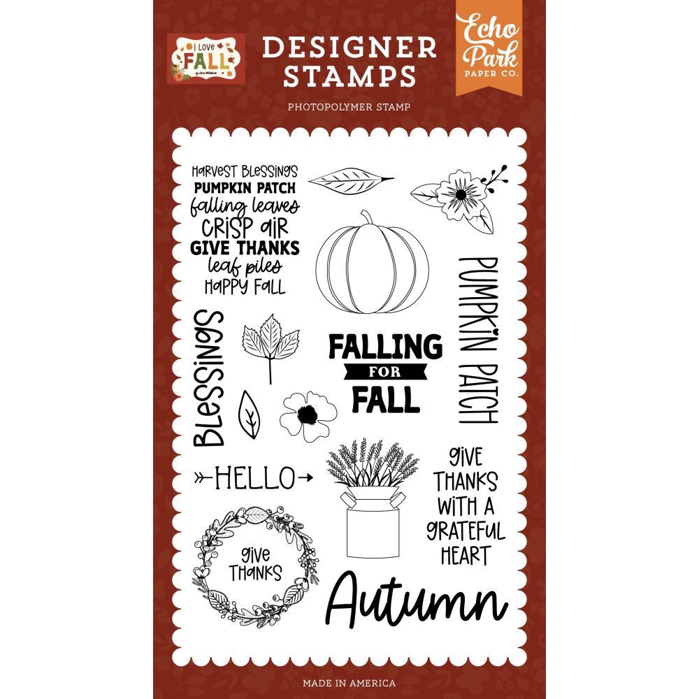 Echo Park I Love Fall Stamps: Falling For Fall (FA225044)
