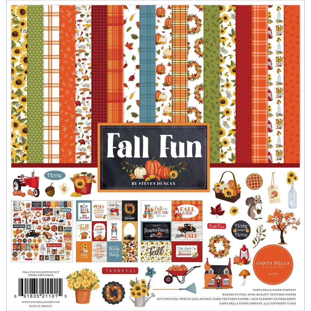 Carta Bella Fall Fun 12"X12" Collection Kit (FF326016)