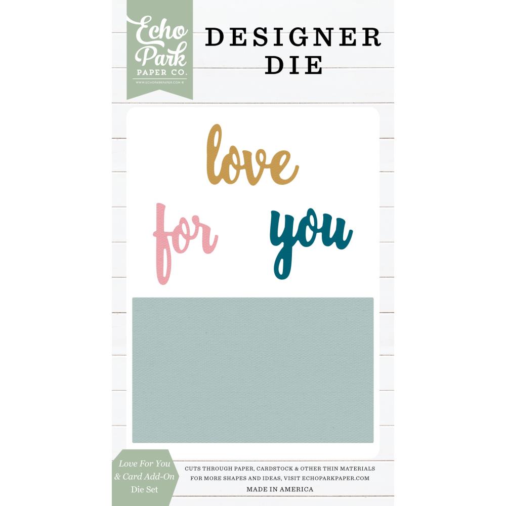 Echo Park Add-On Die Set: Love For You And Card (DIE1414)