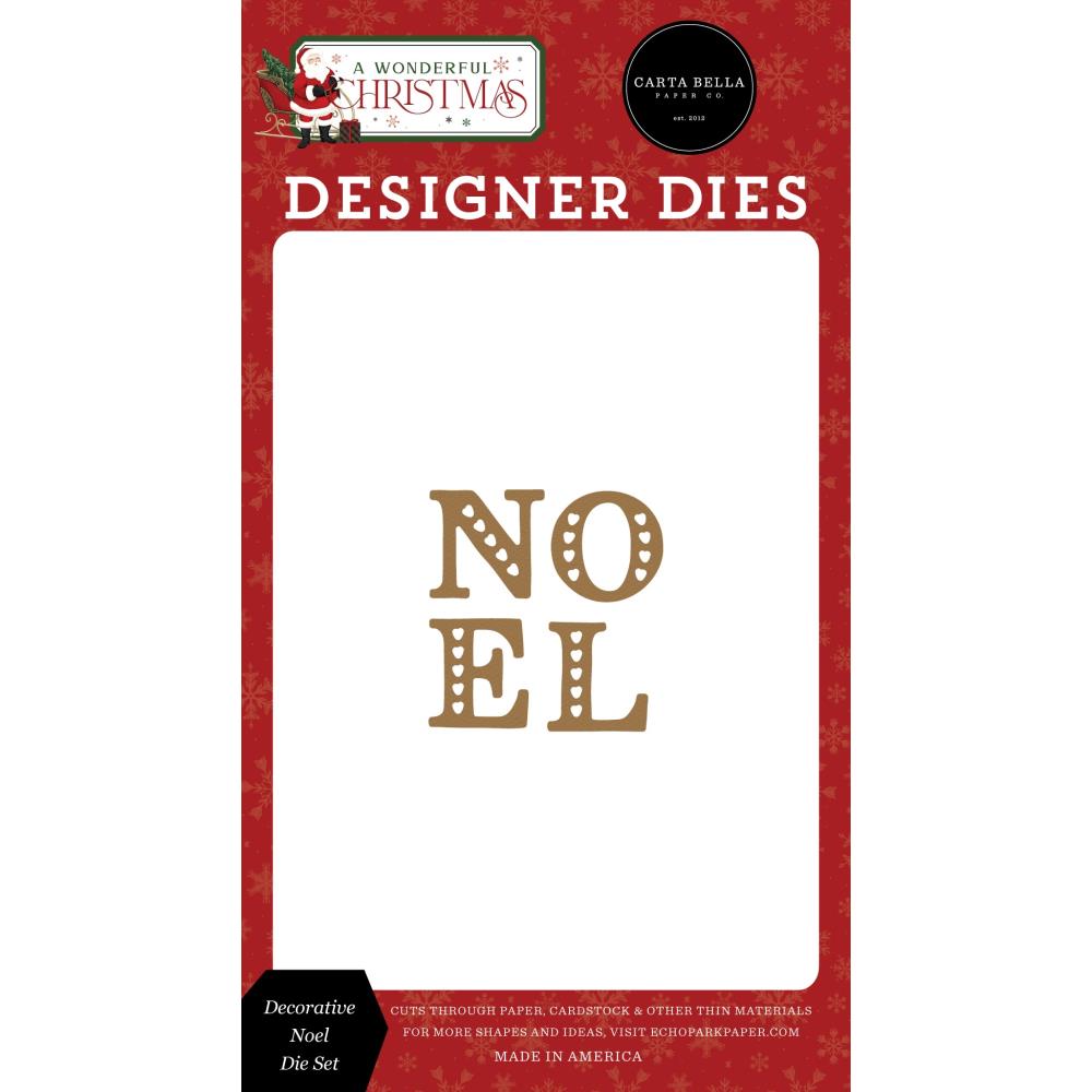 Carta Bella A Wonderful Christmas Dies: Decorative Noel (WC328041)