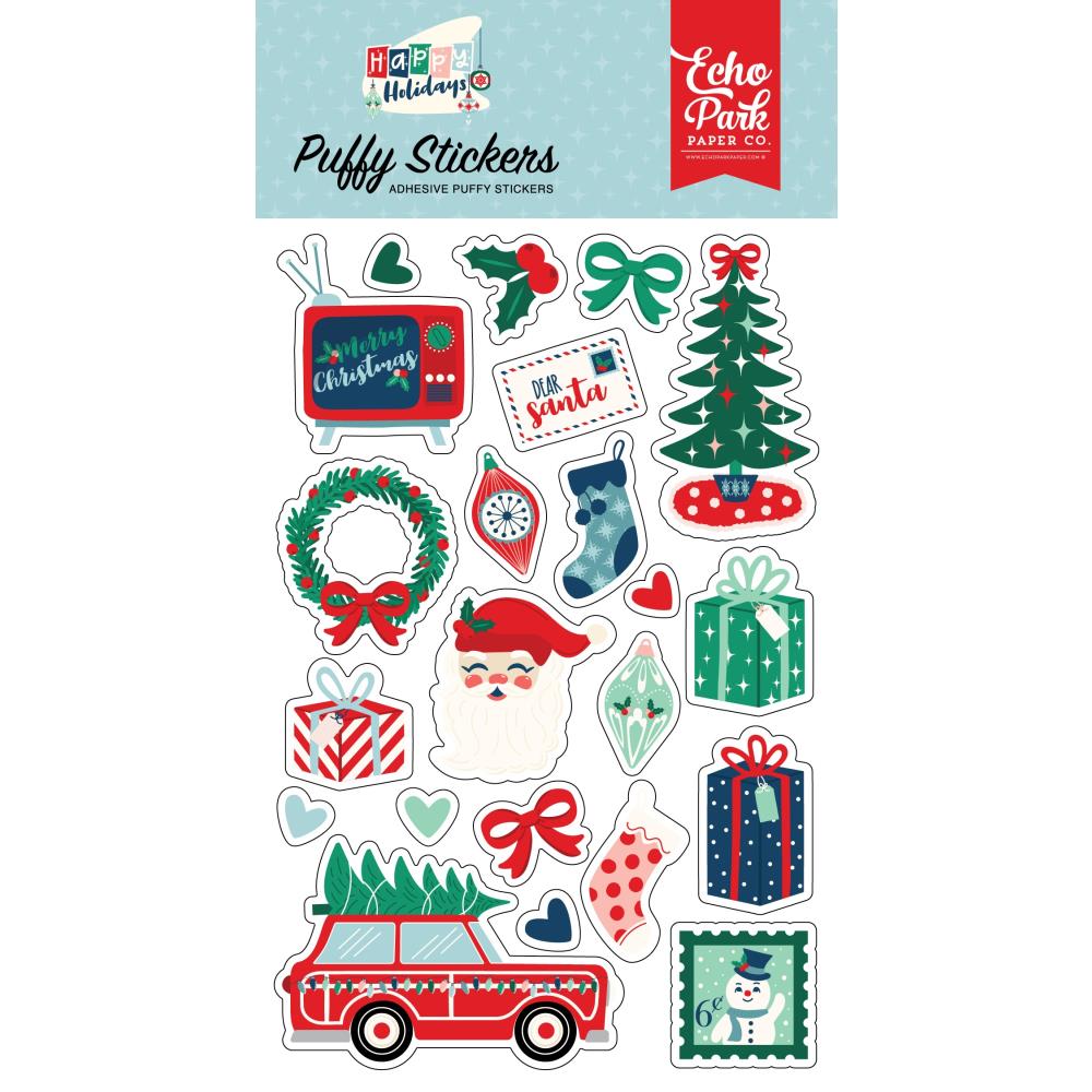 Echo Park Happy Holidays Puffy Stickers (PH327066)