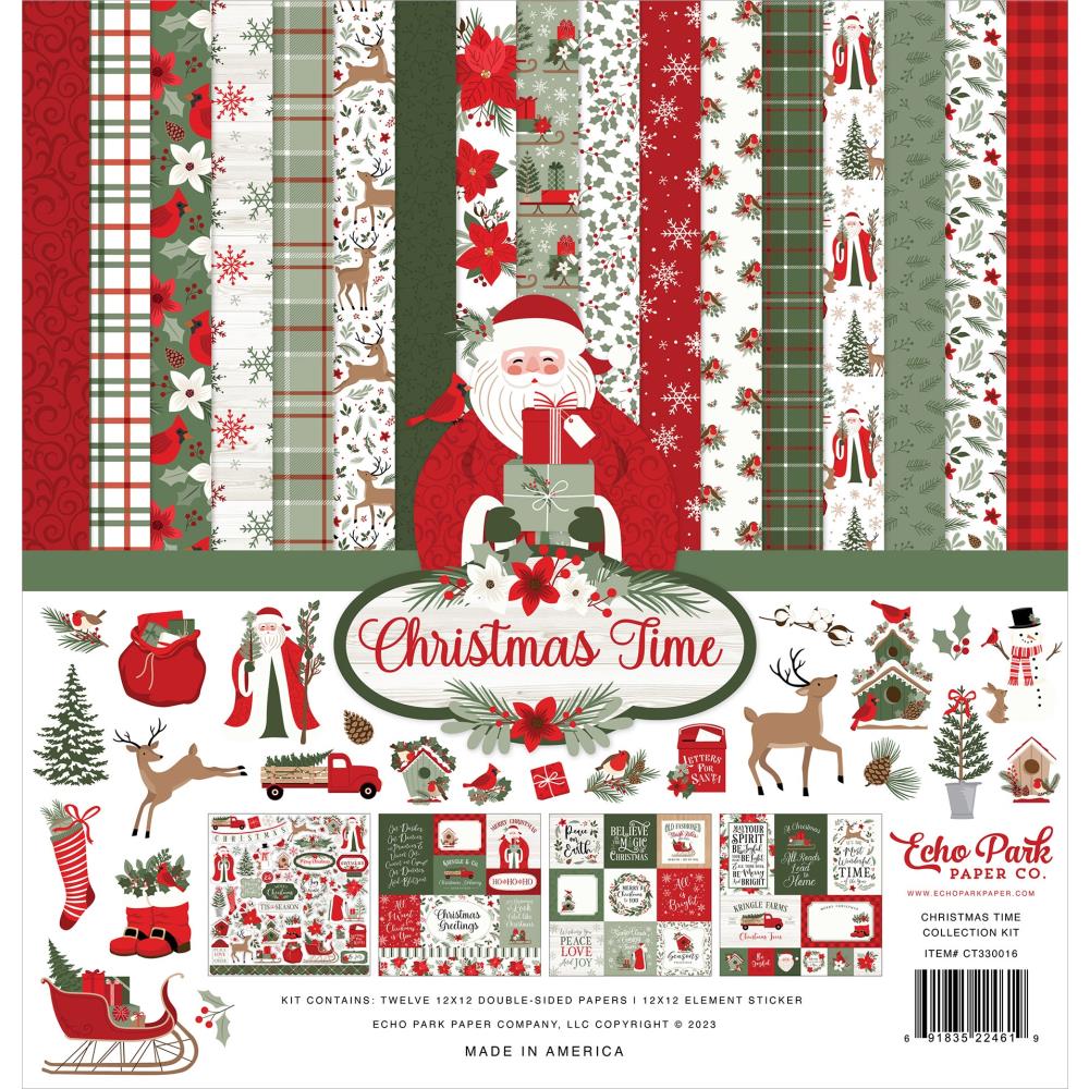 Echo Park Christmas Time 12"X12" Collection Kit (CT330016)