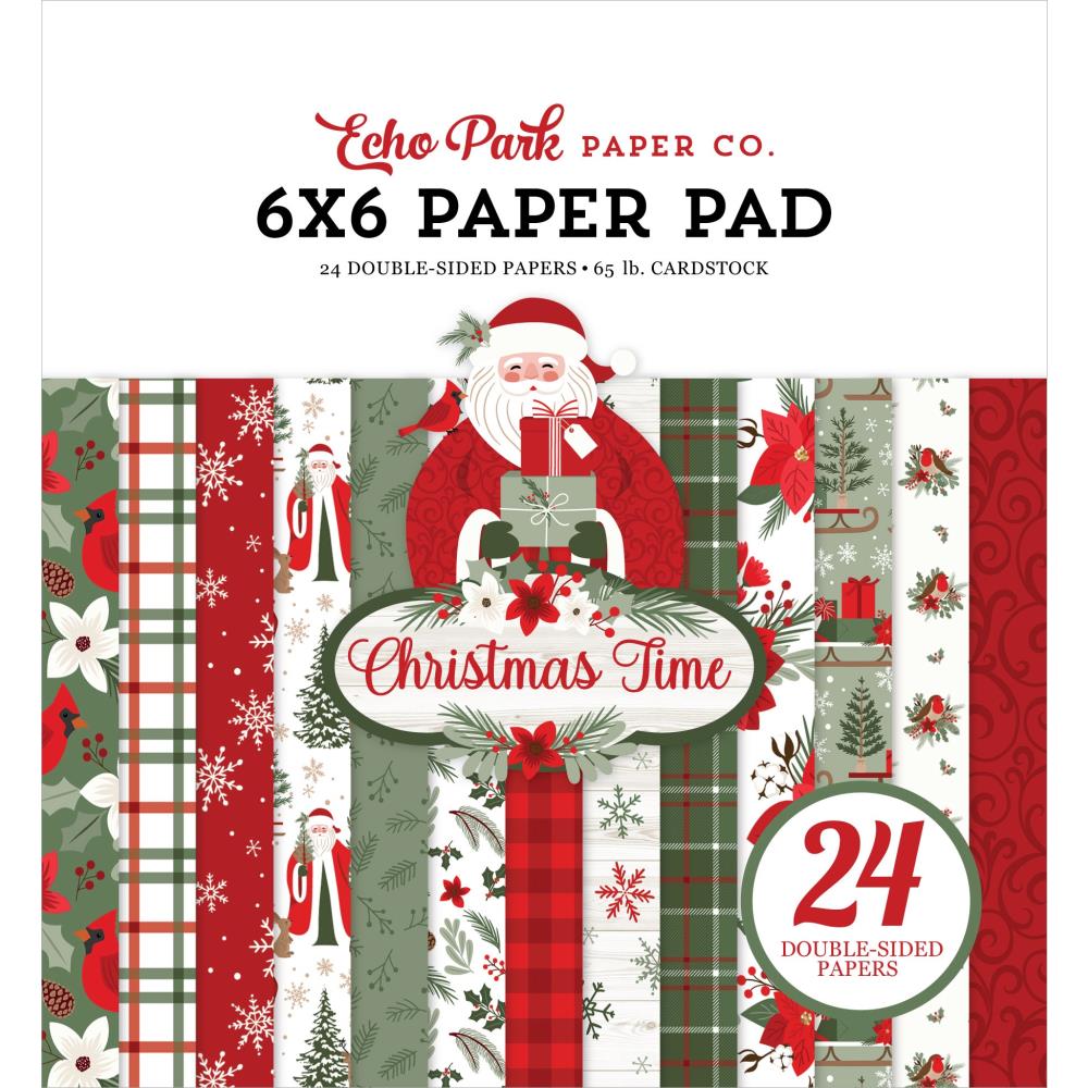 Echo Park Christmas Time 6"X6" Double-Sided Paper Pad (CT330023)