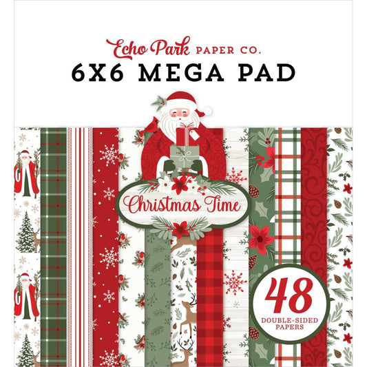 Echo Park Christmas Time 6"X6" Double-Sided Mega Paper Pad (CT330031)