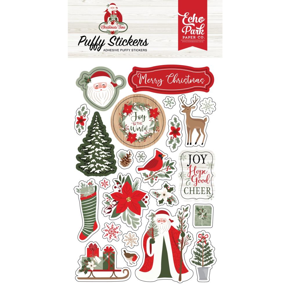 Echo Park Christmas Time Puffy Stickers (CT330066)