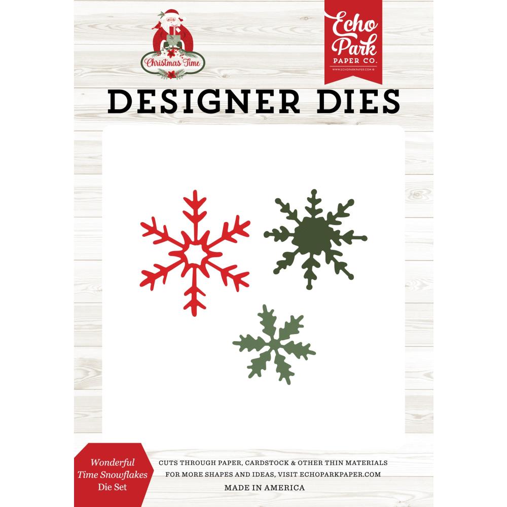 Echo Park Christmas Time Dies: Wonderful Time Snowflake (CT330042)