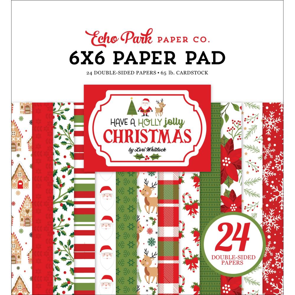 Echo Park Have A Holly Jolly Christmas 6"X6" Double-Sided Paper Pad (JC331023)