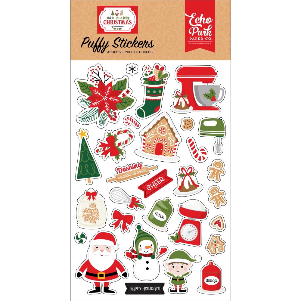 Echo Park Have A Holly Jolly Christmas Puffy Stickers (JC331066)
