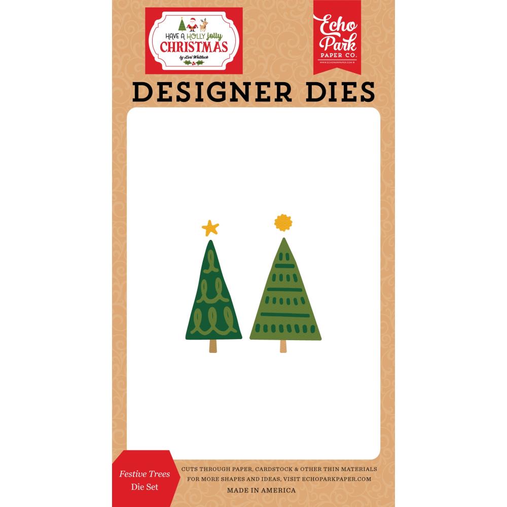 Echo Park Have A Holly Jolly Christmas Dies: Festive Trees (JC331040)