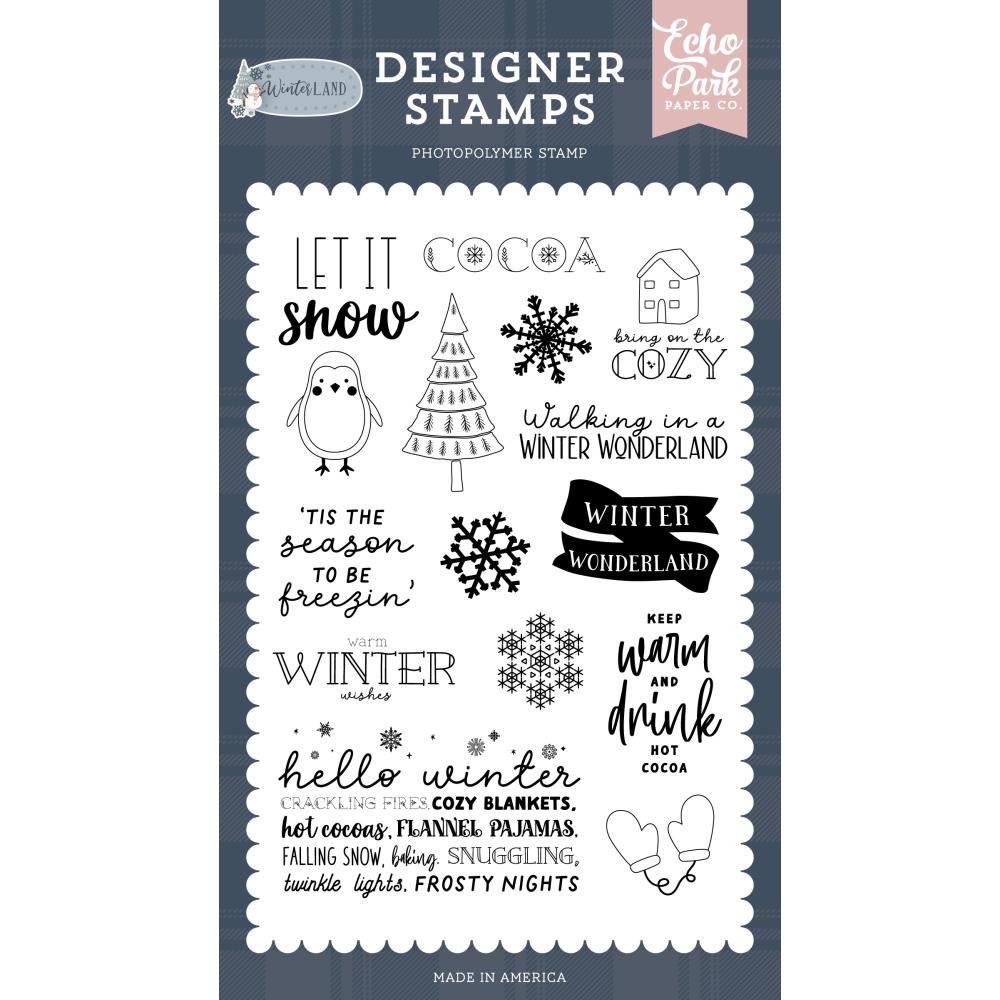 Echo Park Winterland Stamps: Bring On The Cozy (TL333043)