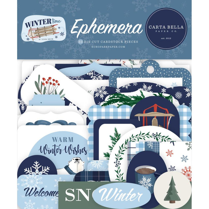 Carta Bella Wintertime Cardstock Ephemera: Icons (WT334024)