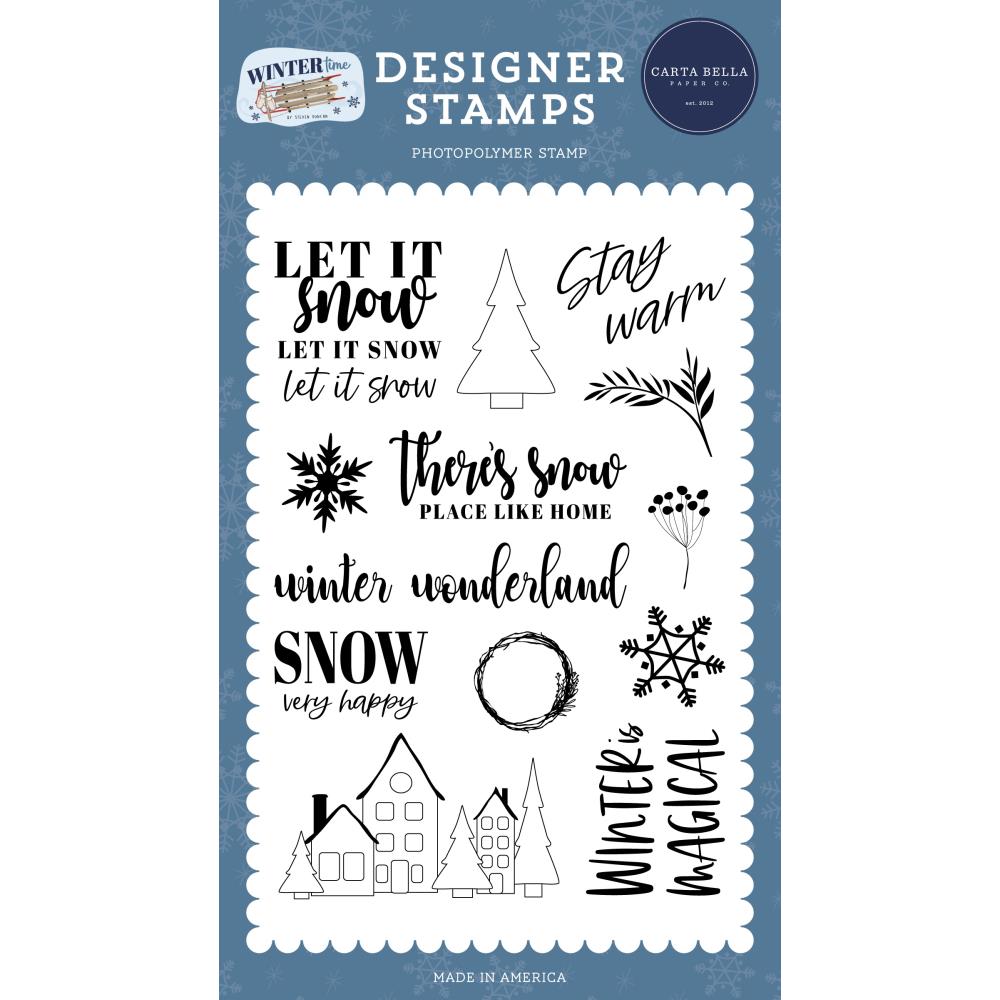 Carta Bella Wintertime Stamps: Snow Very Happy (WT334041)