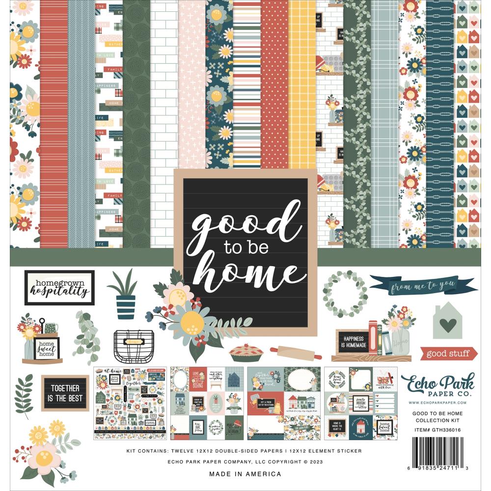 Echo Park Good To Be Home 12"X12" Collection Kit (TH336016)