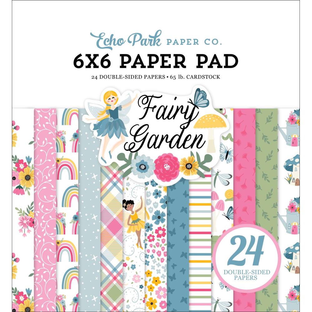 Echo Park Fairy Garden 6"X6" Double-Sided Paper Pad (FG338023)