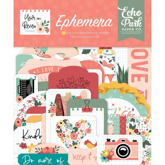 Echo Park Year In Review Cardstock Ephemera: Icons (IR337024)