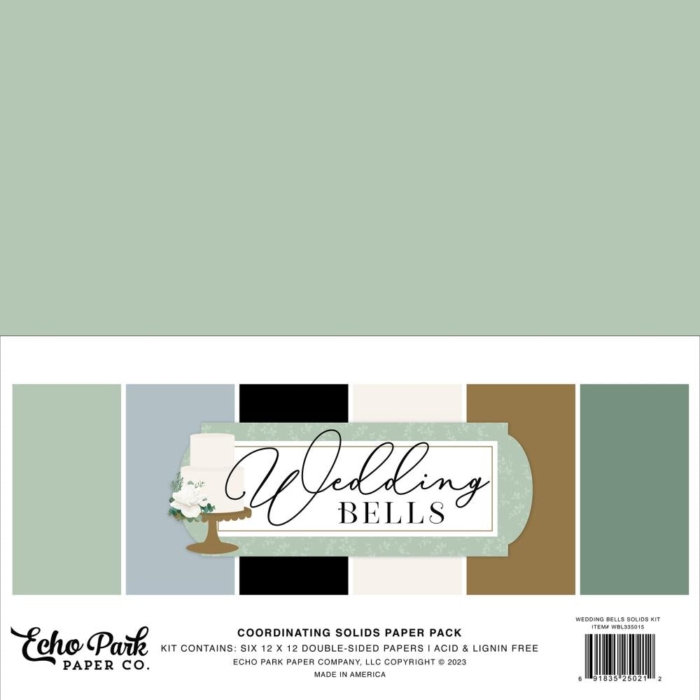 Echo Park Wedding Bells 12"X12" Solids Collection Kit (BL335015)