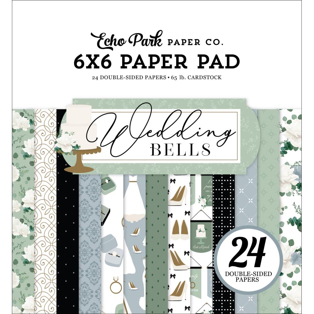 Echo Park Wedding Bells 6"X6" Double-Sided Paper Pad (BL335023)