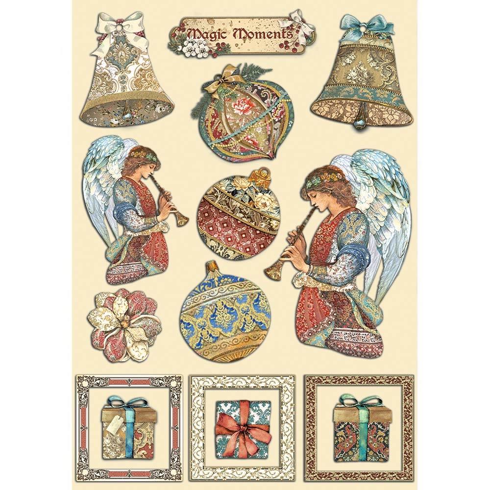Stamperia Christmas Greetings A5 Wooden Shapes (KLSP143)