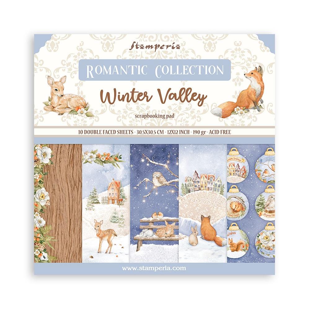 Stamperia Winter Valley 12"X12" Double-Sided Paper Pad, 10/Pkg (SBBL139)