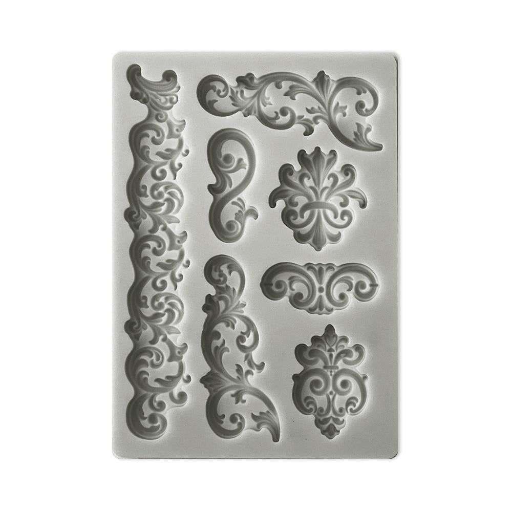Stamperia A6 Silicone Mould: Borders And Laces (KACM19)